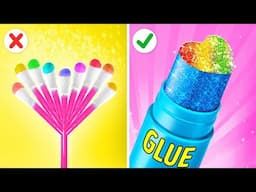 ART CHALLENGE AND DRAWING TRICKS |Crafts Ideas for Kids & Parents! School DIY Ideas By 123 GO!