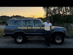 I flew across america to purchase my dream vintage car