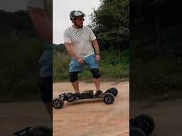 Having fun riding in the mountain