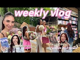 neue nägel (produkte, die ich benutze), buchempfehlung, civil wedding 🎀 weekly vlog