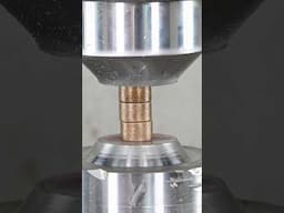 Up-Close Metal Explosion! 🔩📸💥 Parts Fly EVERYWHERE! 😱⚠️ #hydraulicpress #dangerous #slowmo