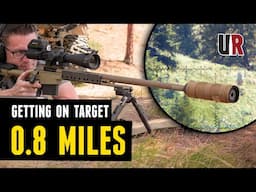 Getting on target at 0.8 Miles