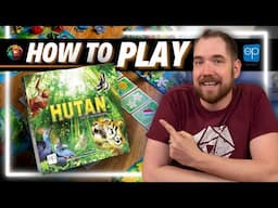 How to Play HUTAN: Life in the Rainforest | Board Game Tutorial - Includes SOLO