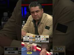 Jesse goes ALL IN with Top Pair!🫣💸 #poker #money #casino
