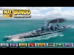 Battleship Bungo: Good play on map Trap - World of Warships