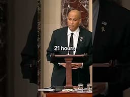 Booker Gives Record-Breaking Senate Speech to Protest Trump, Musk #verity#news#fyp#politics#explore