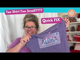 How To Make Your Tee Shirt Sleeves Bigger/ No-Sew Sleeve Hack