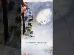 When do you know when your painting is finished? #brushpainting #paintingtips #watercolorpainting