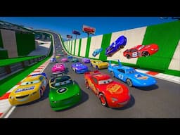 Cars Legends Take on the Noodle Cup Track McQueen The King Cruz Ramirez Chick Hicks & Friends Race