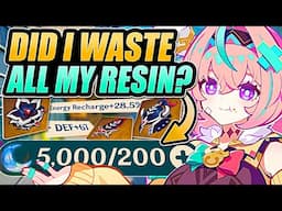 I Spent 5000 Resin For VARESA Artifacts... It Was DEVASTATING (Genshin Impact)