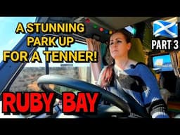 WHAT a GEM of a PLACE! SCOTLAND part 3. COASTAL FIFE in a CAMPERVAN. Solo Female Vanlife. RUBY BAY.
