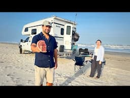 Relaxing beach truck camping an island- relaxing beach camping 🏖️