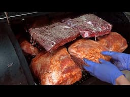 Amazing BBQ House! How to Cook American style Texas Barbecue in Korea - Korean street food