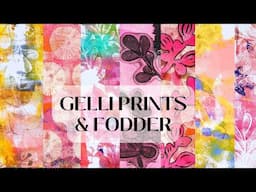 Gelli Printing with Stamps - Beautiful Backgrounds & Collage Fodder