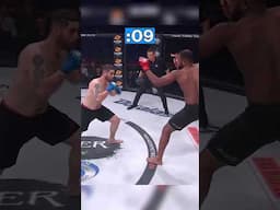 💥 15 seconds. One head kick. Game over. 🤯🥋 #MMA #Bellator #Shorts