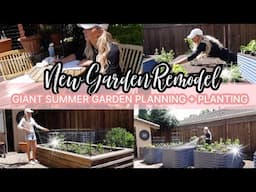 *NEW* GARDEN REMODEL IS DONE // PLANNING AND PLANTING A NEW SPRING & SUMMER GARDEN