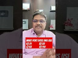Which Port is used by DNS #techgurumanjit #ccna #shorts