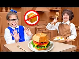 Eva and Cardboard Cafe Adventure challenge for kids