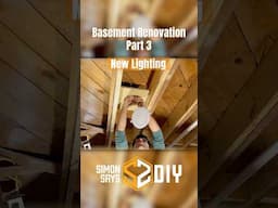 Basement Renovation Part 3 - New Lighting #simonsaysdiy #diy #basementrenovation #homeimprovement