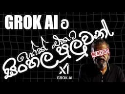 Grok Speaks Sinhala | Grok ට ශෝක් එකට සිංහල පුලුවන්  | Grok AI | X AI