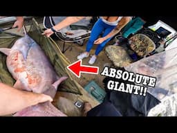 Fishing For A TRIPLE DIGIT FISH of a LIFETIME IN A DEEP RIVER!!! (Searching for Giants!!)