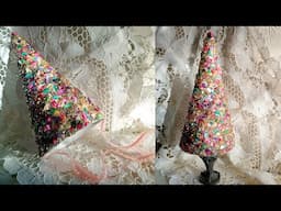 Making a Sparkly Tree or Party Hat with Beebeecraft