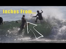 Surfer Nearly Got Speared