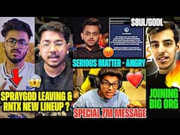 Ronak Joining S8UL/GODL?🚨Sarang on Spray LEAVING & Lineup😱 Hector vs RGE - Serious Action⚠️ Jonathan