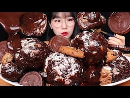 초코범벅 프로피테롤 먹방🍫 베이비슈 초콜릿 Profiteroles Chocolat Choux MuKBang!