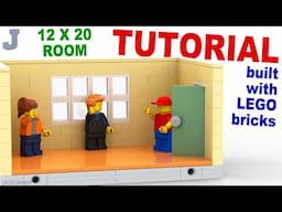 LEGO Tutorial On How To Make A 12 by 20 Modular Room