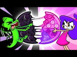 🖤 Black vs Pink 💗 Pizza Yummy Kids Cartoons | Viv and Denny Kids Songs And Nursery Rhymes