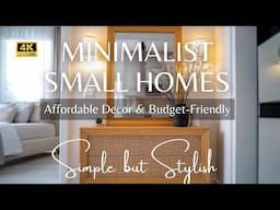 Simple But Stylish! 2025 Minimalist Small Homes Design with Affordable Decor & Budget-Friendly Ideas