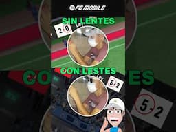 Sin LENTES vs Con LENTES 😎🤣 #futbol #fcmobile #shorts