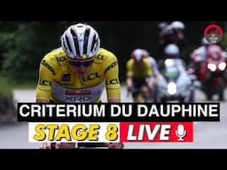 Criterium du Dauphine 2025 Stage 8 LIVE COMMENTARY -  Tadej Pogacar vs Vingegaard on Final MOUNTAIN