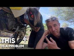 Amazing Field Repair of My Motorcycle in a Baja California Oasis