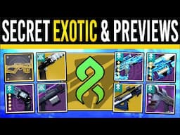 Destiny 2: NEW SECRET EXOTIC & WEAPON PREVIEWS! Armsweek LOOT, New Upgrades, Solo Weapons, Edge News