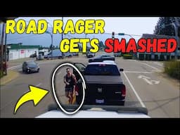 DUDE MESSED WITH THE WRONG TRUCKER AND FOUND OUT | Road Rage, Brake Check, Car Crash, Instant Karma