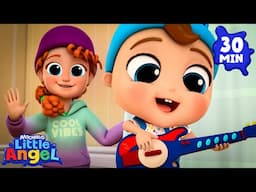 Fun with the Babysitter! Baby John's Special Evening 🎉 | Little Angel 😇 | Subtitled Sing Along