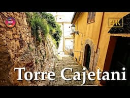 Torre Cajetani (Lazio), Italy【Walking Tour】History in Subtitles - 4K