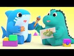 Let’s HELP the NEW KID make friends, BABY SHARK! Sharing is caring! - Songs for Kids