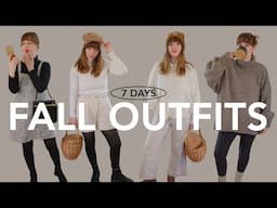 7 Days of Fall Outfits | styling babaa sweaters + feat. vivaia boots!