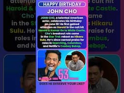 Happy Birthday John Cho