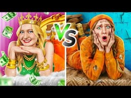 NUEVO 123 GO! SCHOOL RICO VS POBRE EN LA CÁRCEL || Cómo Contrabandear Comida