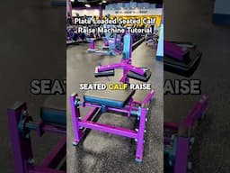 PLATE LOADED SEATED CALF RAISE MACHINE TUTORIAL 🦵🏼 // Try this new calf machine at #PlanetFitness!