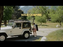 Solo camping on a hot day, life updates, and eating good