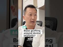 Bone graft around an implant with bone loss? #dentist #dentalimplants #dental #dentistry