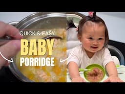Food Ideas For Under 1 Year Old (congee + fruit puree)