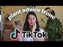 REACTING to Houseplant Advice from TIKTOK!