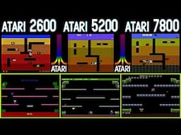 Atari 2600 vs 5200 vs 7800 with Mario, Dig Dug, Joust & more. Using the Cloner Alliance Box Pro.