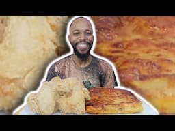 BIRRIA LASAGNA AND HOMEMADE FRIED CHICKEN WINGS | WARM DESSERT MUKBANG 먹방 EATING SHOW FOOD REVIEW